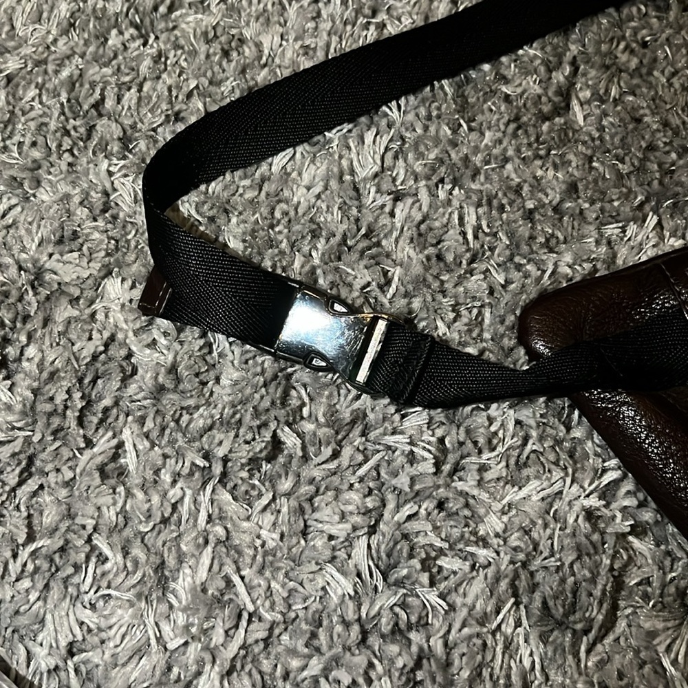 Brown Leather Men's Bag - Picture 3 of 9